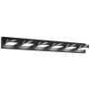 VEVOR 6-Light LED Modern Vanity Light Fixtures, 40.35-Inch, Black Finish Bathroom Wall Lighting Fixture Over Mirror, with IP44 Waterproof