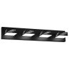 VEVOR 4-Light LED Modern Vanity Light Fixtures, 25.59-Inch, Black Finish Bathroom Wall Lighting Fixture Over Mirror, with IP44 Waterproof