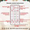 7ft Prelit Christmas Tree with Remote Control Artificial Fake Christmas Tree with 340 Multi-Color LED Lights, 48 Color Modes