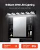 VEVOR 6-Light LED Modern Vanity Light Fixtures, 40.35-Inch, Black Finish Bathroom Wall Lighting Fixture Over Mirror, with IP44 Waterproof