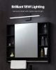 VEVOR Bathroom Vanity Light Bar, 24.02-Inch, LED Modern Light Fixture Over Mirror, with 360° Rotatable, IP44 Waterproof, 18W, 6000K