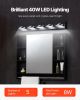 VEVOR 5-Light LED Modern Vanity Light Fixtures, 33.46-Inch, Black Finish Bathroom Wall Lighting Fixture Over Mirror, with IP44 Waterproof