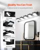 VEVOR 5-Light LED Modern Vanity Light Fixtures, 33.46-Inch, Black Finish Bathroom Wall Lighting Fixture Over Mirror, with IP44 Waterproof