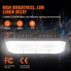 VEVOR 4 Pack LED Canopy Lights, 80W, 8800LM 5000K Daylight Commercial Industrial Outdoor Canopy Lights
