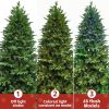7ft Prelit Christmas Tree with Remote Control Artificial Fake Christmas Tree with 340 Multi-Color LED Lights, 48 Color Modes