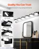 VEVOR 6-Light LED Modern Vanity Light Fixtures, 40.35-Inch, Black Finish Bathroom Wall Lighting Fixture Over Mirror, with IP44 Waterproof