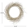 24" LED Lighted Paper Wreath with Timer for Valentine's Day Décor, Warm Lights, Battery Operated